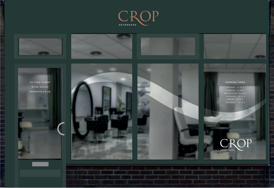 Crop Hair & Beauty Shopfront - Rebranded